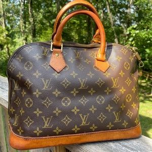 Authentic Louis Vuitton Alma Satchel Bag